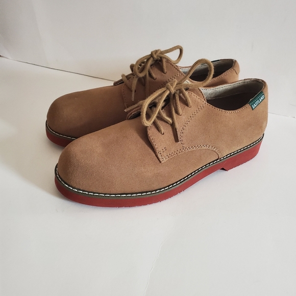Eastland Buck Suede Leather Brown Oxford Lace Up Shoes Women's Size 6.5 - Picture 1 of 8